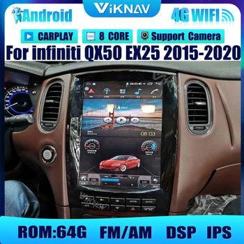 12.1 V Android DVD multimediální přehrávač Pro infiniti QX50 EX25-2020 autorádia GPS Navigace Přehrávač