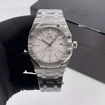 41mm luxusní značky náramkové 8215 pohyb 316 z nerezové oceli, datum pánské hodinky