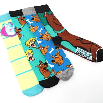 Anime Ponožky Cartoon Pes Šťastný Legrační Ženy Ponožky Dlouhé Ležérní Street Stance Ponožky Harajuku Unisex Kreativní Bavlněné Teplé Ponožky