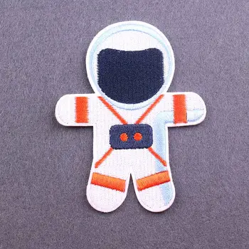 Astronaut Velikost:10.2x7.7cm Patch pro Oblečení Železa na Vyšívané Šít Nášivka Roztomilé Tkaniny Odznak DIY Oděvní Doplňky