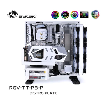 Bykski Distro Deska Pro Core TT P3 Případě, 360 Radiátor Vodního Chlazení Smyčky Řešení, 12V/5V RGB SYNC, RGV-TT-P3-P