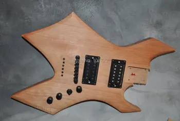 DIY Electric Guitar Kit Mahagonové Tělo, Javorový Krk, Rosewood Hmatník