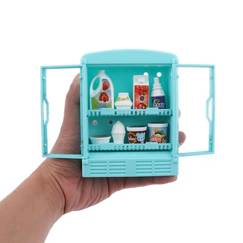 Dollhouse Miniaturní Supermarket Obchod Lednička Předstírat, Hrát Panenky Jídlo, Nápoje, Nábytek, Dekorace, Doplňky, Nové Příjezdu