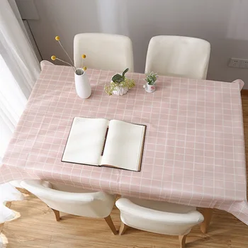 Domů ubrus jednoduchý styl čtyř-barva kostkované ubrusy olej-důkaz a umýt-zdarma PV konferenční stolek ubrus manteles de mesa