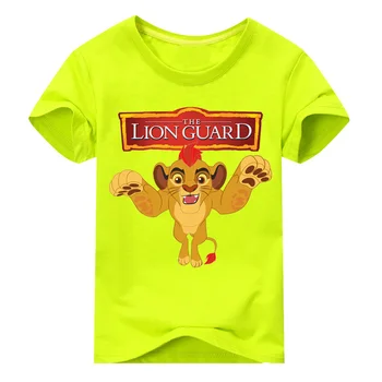 Děti Chlapci T-košile Kostým Tees Král Simba Lion Guard Krátký Rukáv Bavlna T Shirt boy Tee Tops Oblečení Pro Dívky