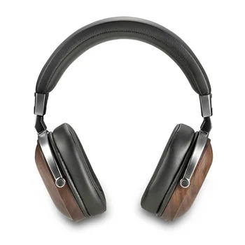 HANADOMI B8 Sluchátka Ořechového Dřeva Slitiny Monitor Sluchátka 50mm Berylium Dynamické Hi-Fi Stereo Přes Ucho Headset Šumu