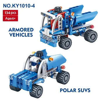KAZI 1010 Mechanické Zařízení Stavební Bloky Inženýrství Bagr Truck dětské Vzdělávací Hračky Montované Stavební Bloky