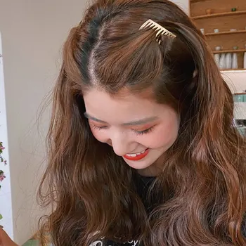 Korejský Ins Sladké Kovové Bezešvé Vlásenka Hřeben Pro Ženy, Dívky, Móda Osobnost Sponky Do Vlasů Vlasy Drápy Vlasové Doplňky, Sexy