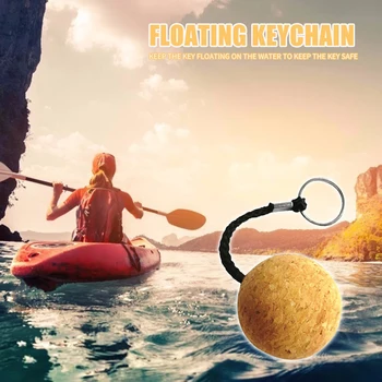 Korek Míč Plovoucí Keychain Key Ring Plovací Přívěšek na klíče Loď, Plachtění, Kajak Dárek klíčenka Float Bóje pro vodní sporty Příslušenství