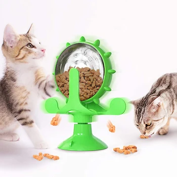 Kočka Léčbě Úniku Jídlo Hračky Rotující Točnou Úniku Kola Pro Kočky, Výcvik Psa Jíst Jídlo Pomalu Interaktivní Potravin 