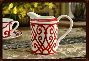 Kávové soupravy Kostní čína High-end Evropské čajové soupravy Kreativní odpoledne čajové soupravy Konvice a šálky set Home dekorace doprava zdarma