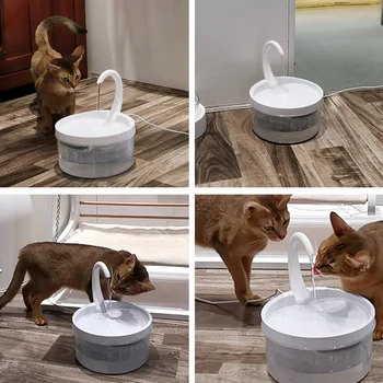 Labutí Krk Pet Fountain Pes Fontána Automatický Zásobník Vody pro Psy a Kočky
