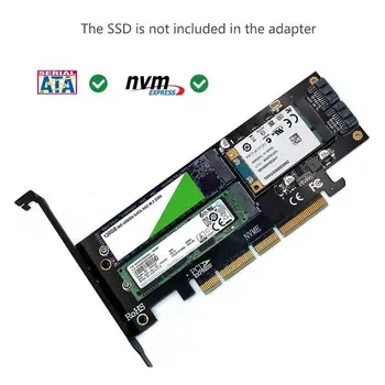 M. 2 NVMe SSD NGFF ssd do PCI-E X4/X8/X16 Raiser M Klíč B Klíč mSATA 3v1 PCI Express Riser Karty mSATA SSD PCIE M. 2 SATA Adaptér