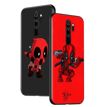 Marvel Deadpool Avengers Super Hrdina Pro Xiaomi Redmi K40 K30T K30S K30i K20 10X 9T 9i Ultra Pro 5G TPU Silikonové Černé Pouzdro na Telefon
