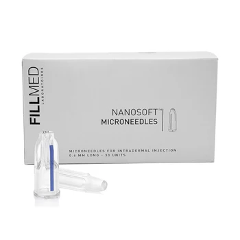 Nanosoft Fillmed Microneedles Filorga 34G Nanosoft Jehly 3pin 0,6 mm pro Proti Stárnutí Kolem Očí a Krku Linky
