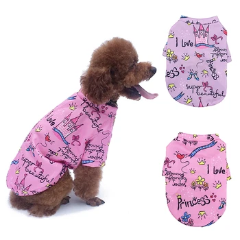 Nové Graffiti Pet Pes Oblečení, Mikiny Pro Malé Psy Pet Streetwear Kabát, Košile Karikatura Teplé Psí Oblečení Pet Kostým Pes, T-shirt