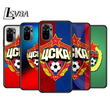PFC CSKA Moskva Fotbalový Tým pro Xiaomi Redmi Note 10 10 9 9 T 9 9Pro Max 8T 8Pro 8 7 6 5 Pro 5A 4X 4 Měkké Černé Pouzdro na Telefon