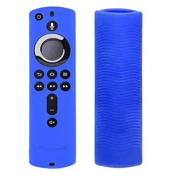 Pro Amazon Fire TV Remote Control Stick 4K TV Dálkové Ovládání Silikonové Pouzdro Ochranný Kryt Kůže Světelný Kryt Anti-shock