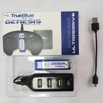 Přenosný Mini-Ultradrive Pack Hru Stick pro True Blue Genesis Mega Drive Hra Doplňky(Zahrnuje 813 Hry)
