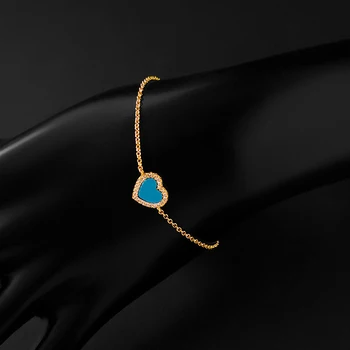 S925 Sterling Silver Modrý Náramek Lásky Ženy Letní Styl Móda Temperament, Divoký Luxusní Značky Monako Šperky