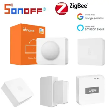 SONOFF Zigbee 3.0 Most/Bezdrátový Spínač/Čidlo Teploty a Vlhkosti/Snímač Pohybu/Bezdrátový Dveřní Okenní Senzor Přes Alexa Aplikace