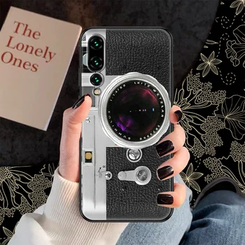 Steampunk Fotoaparát Telefon případ Pro Huawei P Mate P10 P20 P30 P40 10 20 Smart Z Pro Lite 2019 černý obraz Etui silikon 3D zpět