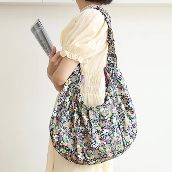 Svěží květinová taška přes rameno ženy podpaží taška nový ležérní značkové kabelky módní školní tašky velké ženské crossbody