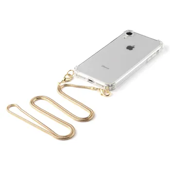 Transparentní Popruh, Kabel, Kovový Řetěz Pásky Náhrdelník Telefon Pouzdro Pro iPhone 12 7 8 6s 6 Plus 11 Pro X XR XS Max SE roku 2020 Měkký Kryt