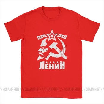 Vladimir Iljič Lenin Pánské Trička CCCP SSSR T-Shirt Bolševické Revoluce Oblečení Komunismu, Marxismu, Socialismu Tričko