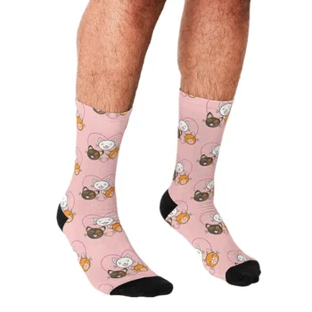 Vtipné Pánské ponožky je čas pro dobrodružství Corgi Vzor Tištěné hip hop Šťastné Ponožky roztomilé chlapci street stylu Bláznivé Ponožky pro muže