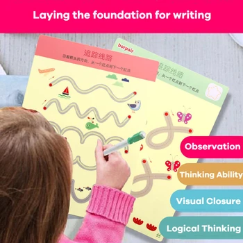 Vzdělávací Hračky pro Děti od 3 Let Omalovánky Montessori Hračky, Děti, Učení, Hračky, Psaní, Kreslení Hračky, Domácí Potřeby