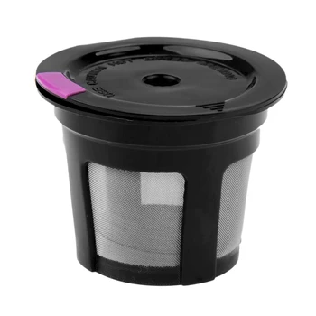 Černý Plnitelný Filtr Na Kávu Šálek Opakovaně Kávové Kapsle Naplněné Kapsle Kompatibilní S Keurig 2.0 1.0 K Šálku Kávy