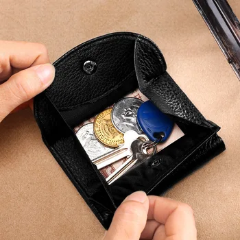 Ženy, Originální Kožené Peněženky Mini Mince Kabelku Muži Podnikání Držitele Karty Módní Spojky Tašky Malé Peníze Pytel