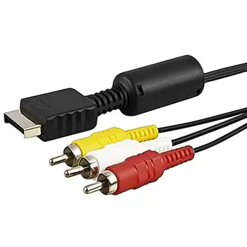 1,8 m AV Kompozitní Kabel Kabel Konektor Adaptér pro Playstation 3 2 PS3/PS2 Kabel AV