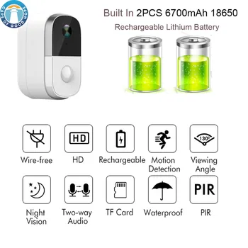 1080P Dobíjecí Baterie Kamera Bezdrátová Kamera Noční Vidění Pohybu PIR Senzor vodotěsné two-Way audio Bezdrátové Bezpečnostní Kamery