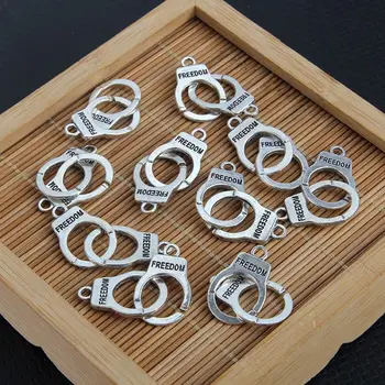 10ks Pouta Svobody Kouzlo Náramek Náušnice Náhrdelník Přívěsek Vintage Tibetské Stříbro DIY Ručně vyráběné Šperky