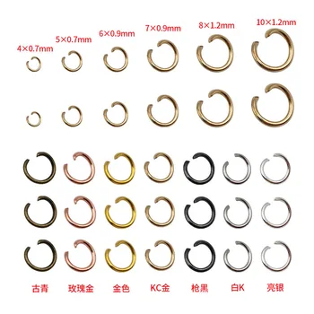 15g otevřený kroužek O-kroužek spojovací kroužek náušnice náušnice diy šperky materiál balíček příslušenství-dobrý jeden prsten