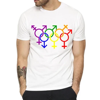 2020 NOVÉ Pánské Print T-shirtsGay Láska Lesbické Rainbow Design pro Muže a Ženy Příležitostné Letní láska Je Láska Tričko Unisex Oblečení