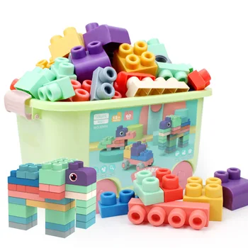 2020 Nové Stavební Bloky Hračka 3D Měkké Plastové Kompatibilní Dotek Ruky, Kousátka Bloky DIY Gumové Blok Hračka pro Děti Dárek