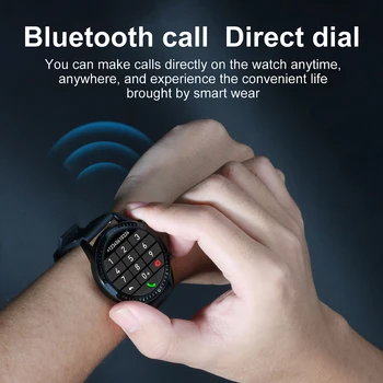2021 Chytrý Hodinky s Telefonem Dotykový Displej Plné Sport Fitness Hodinky IP68 Vodotěsné Připojení Bluetooth Pro Android, ios smartwatch Muži