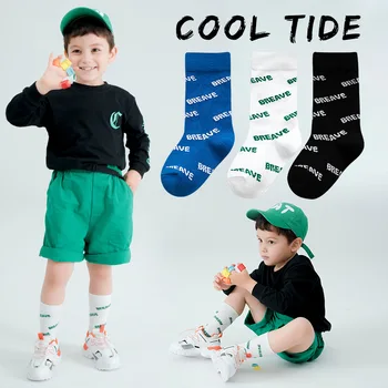 3 Páry Děti Bavlněné Ponožky Jaro Léto Candy Barva korejské Děti Ponožky pro Chlapce, Dívky Vysoce Kvalitní