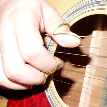 4/12/20 Ks Prst Klasická Fingerstyle Guitar Palec Tipy pro Elektrické Klasickou Kytaru LDF668