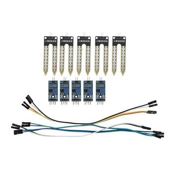 5kusů Půdní Vlhkosti Vlhkoměr Modul pro Vlhkost Arduino Wire Vodní Senzor Detekce TE215