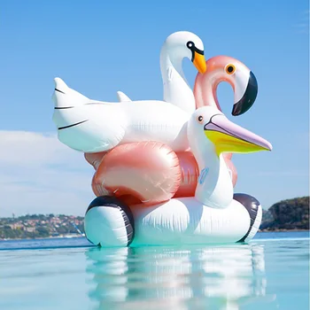 60 Palců Obří Nafukovací Rose Gold Flamingo Labutí Jízda-na Léto Hračky, Bazén Hry, Vodní Matrace Plováky Pro Dospělé, Bazén