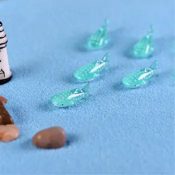 6ks/mnoho Mini Roztomilý Panenka Místě Žraloka Ryby Miniaturní Figurka Víla Akční Hračka