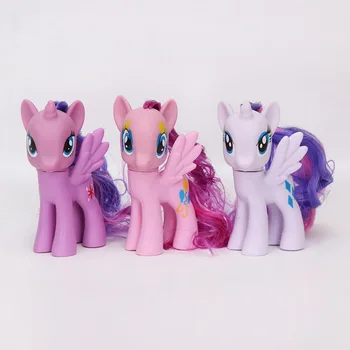 Balení 6 my Little Pony Hračky Set Friendship is Magic Rainbow Dash, Twilight Sparkle, Pinkie Pie, Rarity PVC, Akční Figurky, Panenky