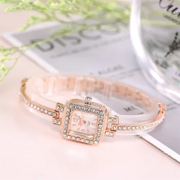 Dámské Jednotlivé Slitiny Quartz Hodinky Ženy Plné Diamond Luxusní Hodinky ženy hodinky Šaty hodinky Party dekorace dárky Slečno