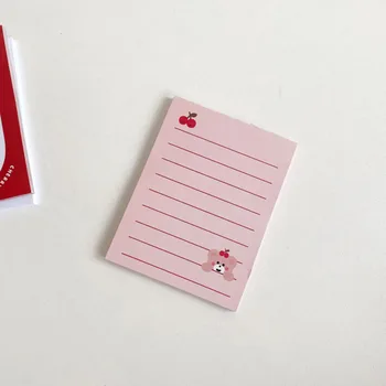 In Roztomilé Cherry Medvěd Memo Pad Student Týdenní Seznam Úkolů Portable Office Zprávu Papír Mini Grid Notebook Papírnictví 50 Listů