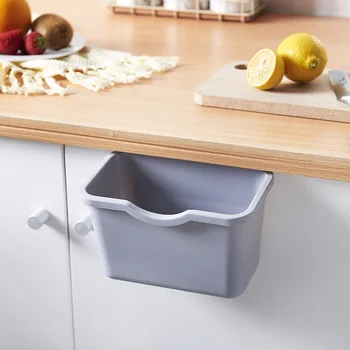 Kuchyňské Linky Dveře Hangable Malé Koše Domácnost Odhalili Plastový Úložný Box Závěsný Koš Desktop Visí