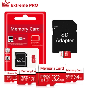 Micro SD 32 GB / 8 GB/16 GB/64 GB/ Class 10 Flash Paměťové Karty UHS-1 Micro SD Karta TF Karta Pro Chytrý telefon, tablet s SD adaptér